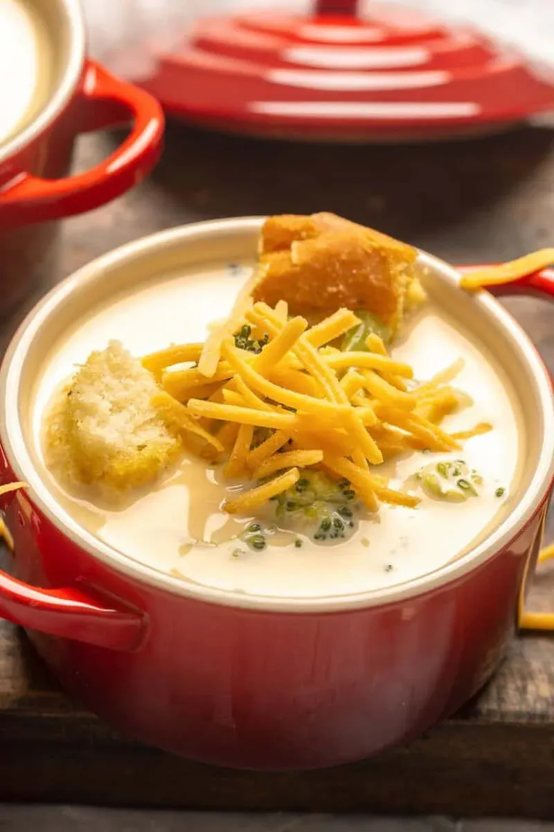 Black-eyed Pea Broccoli Cheese Soup