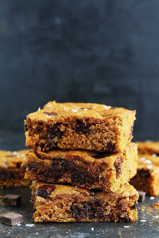 Brown Butter Pumpkin Chocolate Chunk Bars