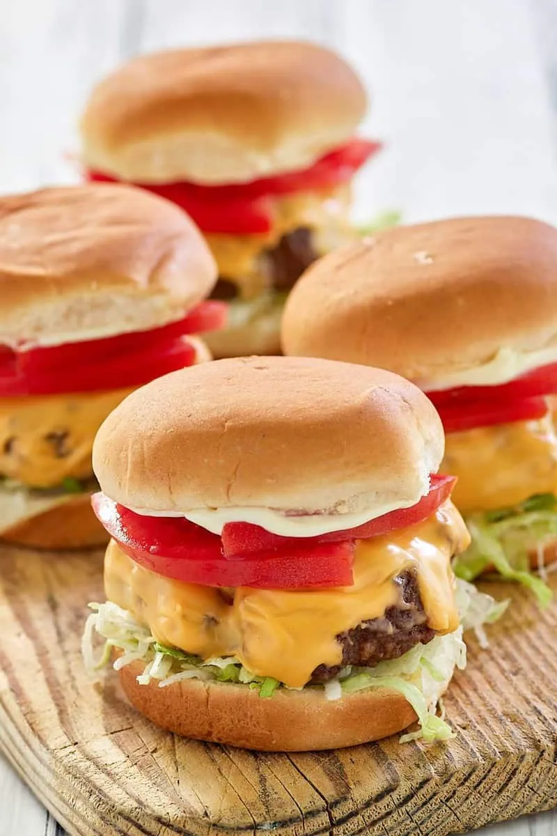 Air Fryer Hamburgers